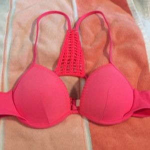 Hot pink VS bathing suit top size 34A